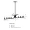 Designers Fountain Skye 60 Watt 8-Light Matte Black Minimalist Island Light with Bare Bulbs D314C-IS-MB - alternate 6